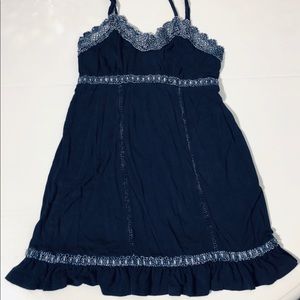 Navy Blue Summer Dress/Swim Suit Coverup